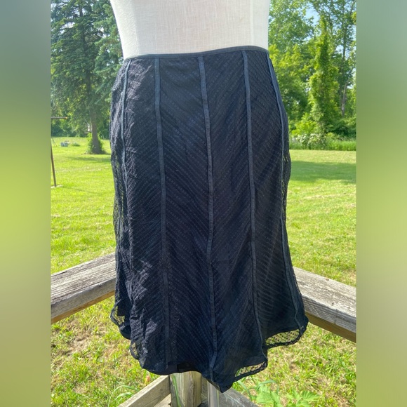 Ann Taylor Dresses & Skirts - Ann Taylor Black Lace Skirt Size 2 Business Casual Dressy
